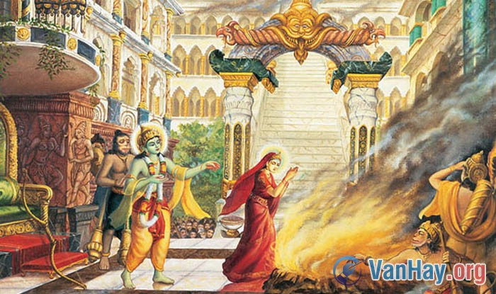 Rama tự dối lòng mình hoàn toàn để ghen tuông khi đón vợ từ Ravana về