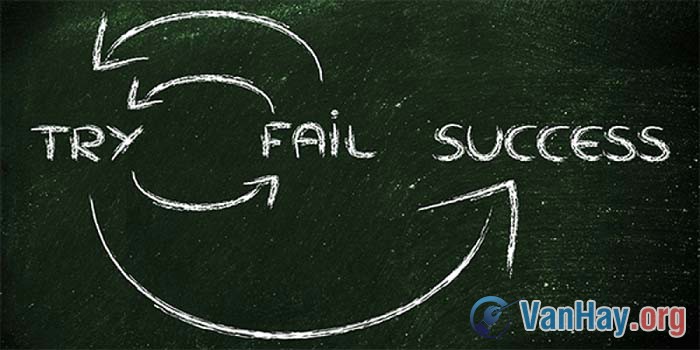 Thành công là hệ quả được tìm thấy trong bài học thất bại